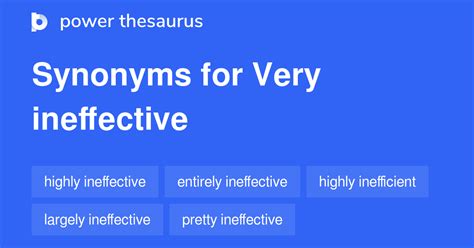 ineffective synonym|ineffective thesaurus.